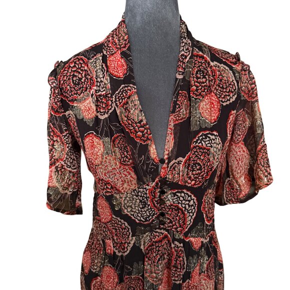 Ba&sh Robe Hide Floral Maxi Dress Size S NWT - Picture 6 of 11